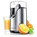 arendo - Presse Agrumes électrique en Acier Inoxydable - 100 W - Extracteur de jus de Citron Orange Pamplemousse Presse Citron Vert - Centrifugeuse - sans BPA