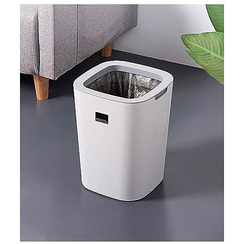 Papelera de baño azul de 12 litros higiénica sin tapa 7