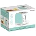 SQ Professional Dainty Legacy Toaster Kitchen 2 slice Bread Toaster with 6 Browning levels & defrost,cancel & reheat function with indicator lights 900W (Seafoam)