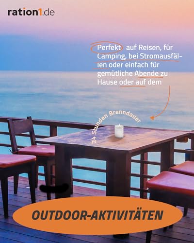 Teelicht Set mit 100 Stück und 24 Stunden Brenndauer