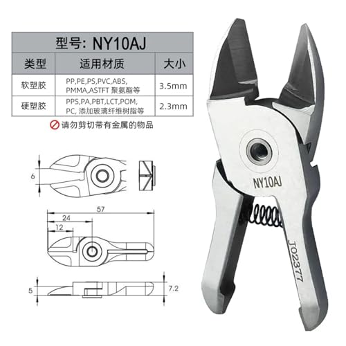 Ciseaux pneumatiques NY10AJ en plastique à déplacement mini format - 3