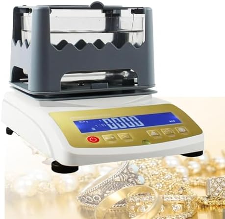 Complete Precious Metal Analyzer & Density Tester Kit - Digital Gold Purity Tester for Platinum, Palladium, Jewelry, Pawn Shops & Refineries (XF-120K)