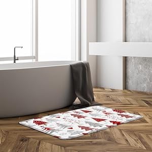 Merrychristmasbathmatxmastreesnowflakepinetreestarwinterholidayfestivalrusticbathrugsforbathroomkitchen178x295inch Urban Country Home Decor Merry christmas bath mat xmas tree snowflake pine tree star winter holiday festival rustic bath rugs for bathroom kitchen178x295 inch urban country home decor