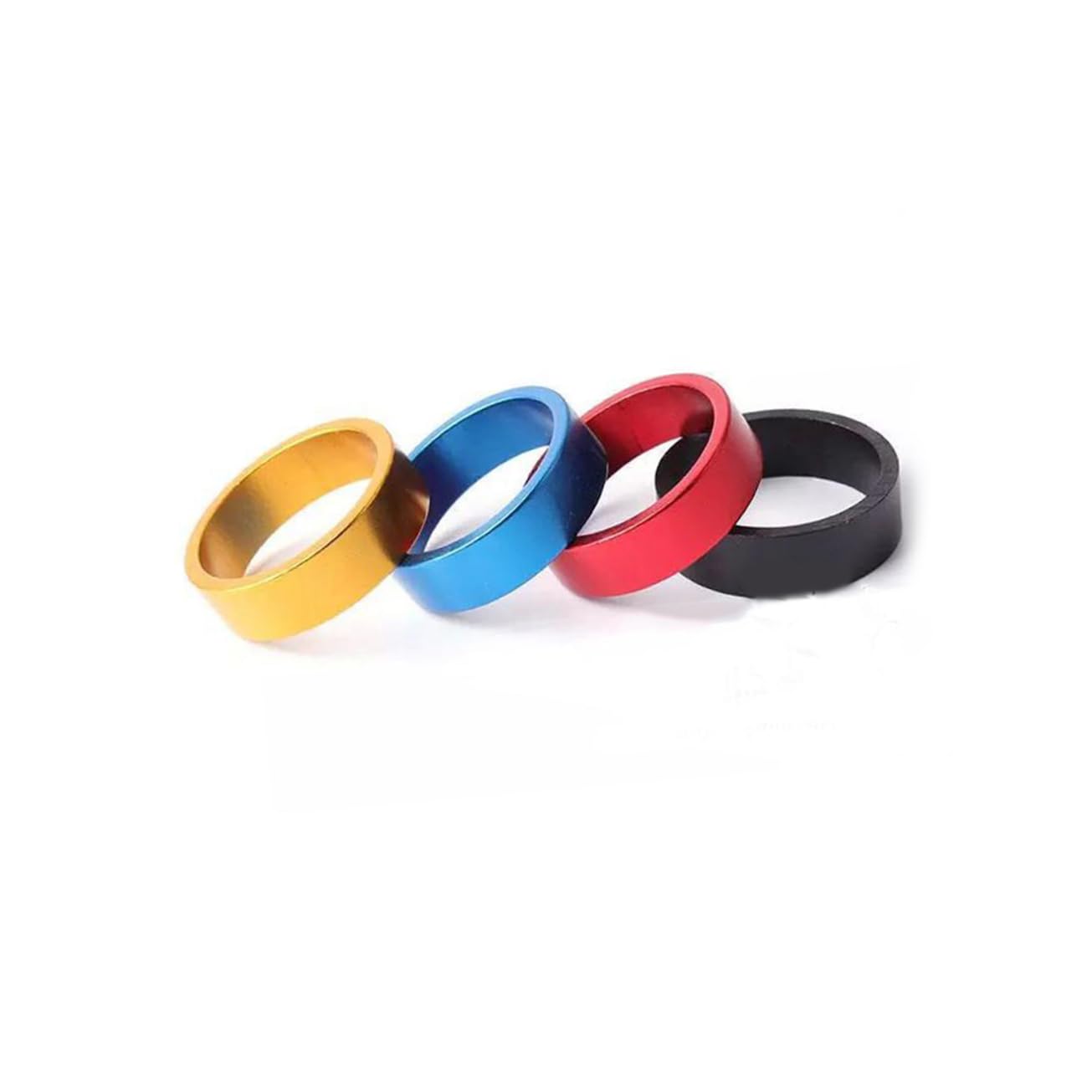 GANAZONO 20Pcs Aluminum Alloy Washer Spacers for Mountain Bike Road Bike Durable Lightweight Gasket Fork Headset Parts Assorted Colors Easy to Install for Various