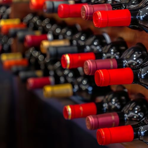 Tapas termorretractiles para vino PATIKIL y botellas de aceite negro 6