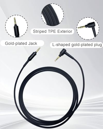 Cable de audio auxiliar Jack 3.5mm 1.5 m negro miniatura 6