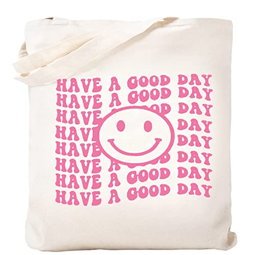 Canvas Aesthetic Tote Bag for Women Beach Bag Shopping Bags School Shoulder Bag Reusable Grocery Bags
