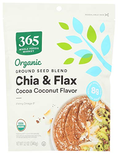 365 By Whole Foods Market, Chia Flax Seed Ground Blend Cocoa Coconut Organic, 12 Ounce #TOP1