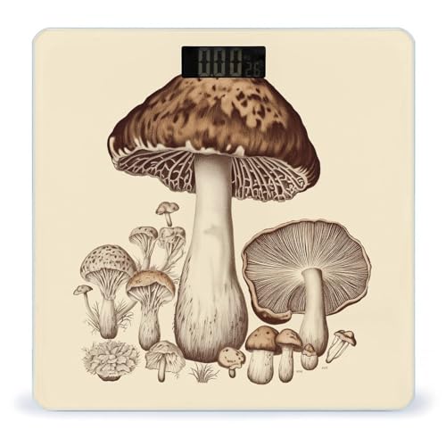 Báscula digital de baño con pantalla LED y vidrio templado miniatura 1