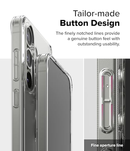 Image of Ringke Fusion Compatible with Samsung Galaxy S25 Plus Case Cover Transparent Hard Back Soft Flexible TPU Bumper Scratch Resistant Natural Form S25 Plus Back Cover - Clear