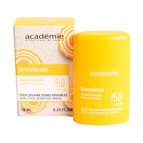 Stick solaire zones sensibles spf 50 Bronzecran Académie l'excellence du soin protecteur