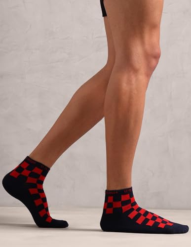 Image of U.S. POLO ASSN. Men's ES008 Cotton Stretch Ankle Length Socks - Pack Of 3