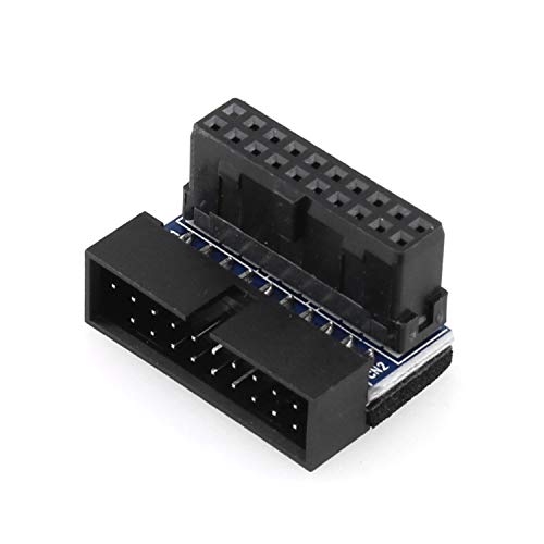 Adaptador USB 3.0 90 grados Down Negro miniatura 2