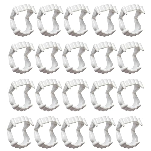 Image of Kaku Fancy Dresses Halloween Vampire Teeth for Kids | Scary Dracula Teeth Halloween Party Accessory, Pack of 20