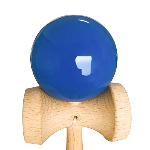 HOLYKING Wooden Tribute Kendama Toy - Japanese Cup and Ball Catch Kadoma Game Ball in Cup Game - Blue