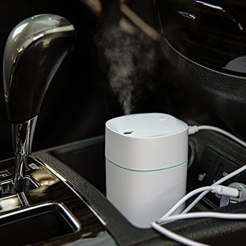 Portable Mini Humidifier And Aromatherapy Essential Oil Diffuser - 250Ml Small Usb Personal Humidifier For Car, Rv, Bedroom, Office, Home - Colorful Light, Auto Shut-Off, 2 Mist Modes, Whisper Quiet #TOP4