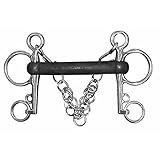 Coronet Hard Rubber Mullen Mouth Pelham Bit