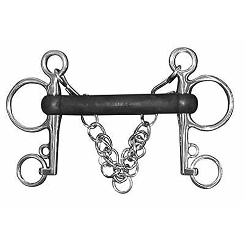 Coronet Hard Rubber Mullen Mouth Pelham Bit