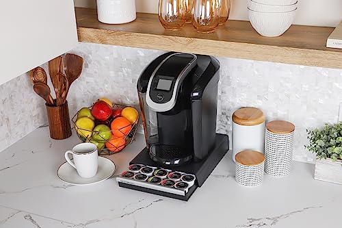 Mind Reader Single Serve Coffee Pod Drawer And Holder, 30 Capacity Coffee Station And Pod Capsule Storage Organizer, Pull Out Tray For Condiments, Coffee Accessories (Black, 12.60 X 10.55 X 2.50) #TOP5