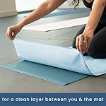S&T INC. Yoga Mat Towel, Quick Dry Towel, Soft and Absorbent for Gym, Pilates, and Hot Yoga Mat, 1 Pack, 26.5 inches x 72 inches, Microfiber, Blue - Image 5