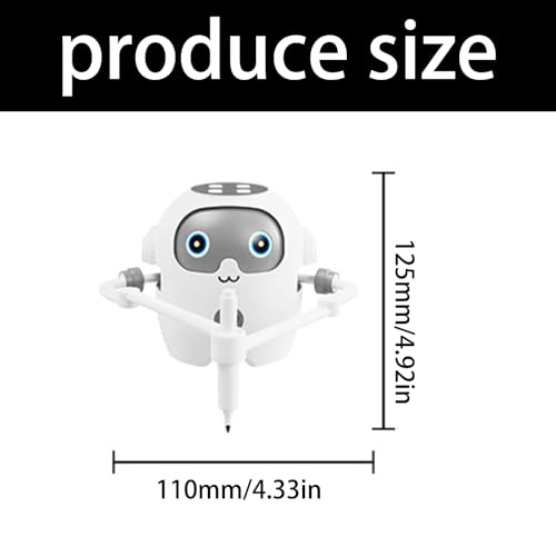 Robot de dessin pour enfant avec batterie 1800 mAh en ABS
