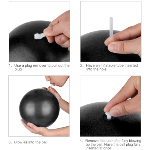 AOAVE 2 Pack Pilates Balls, Mini Yoga Exercise Balls, 9 Inch Small Activity Ball for Pilates, Yoga, Core Training and Physical Therapy, Improves Balance - Image 7