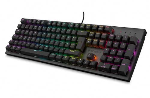 Teclado gaming Thor 303 Brown Genesis para mejorar tu setup de juego nocturno