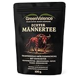 GreenValence Echter Männertee - Kräftige Kräutermischung mit Olivenblättern, Brennnessel, Minze, Salbei & Ringelblume | Aromatisch natürlicher Kräutertee | das Perfekte Geschenk für Männer (100 g)