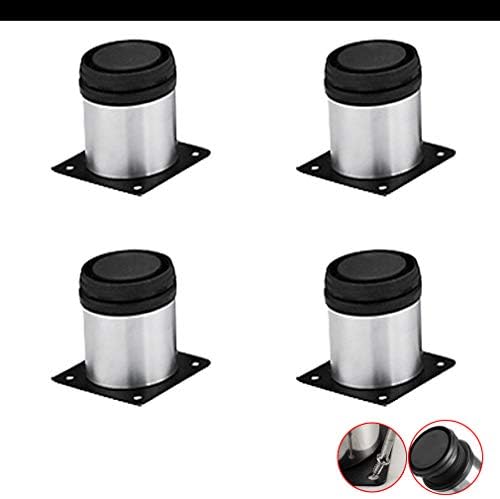 Patas de metal ajustables para muebles, patas de sofá de acero inoxidable, para gabinete de TV, patas de armario, mesa de café, armario de baño,