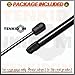 TENKIDOM Front Hood Struts Compatible with Honda Civic EG/EH/EJ Mk5 1991-1995 Shock Lift Supports Bonnet Gas Dampers Springs Kit No-Drill Bolt-on