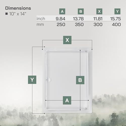 Vent Systems 10\'\' x 14\'\' Inch Metal Access Panel - Easy Access Doors - Access Panel for Drywall, Wall and Ceiling Electrical and Plumbing Service Door Cover