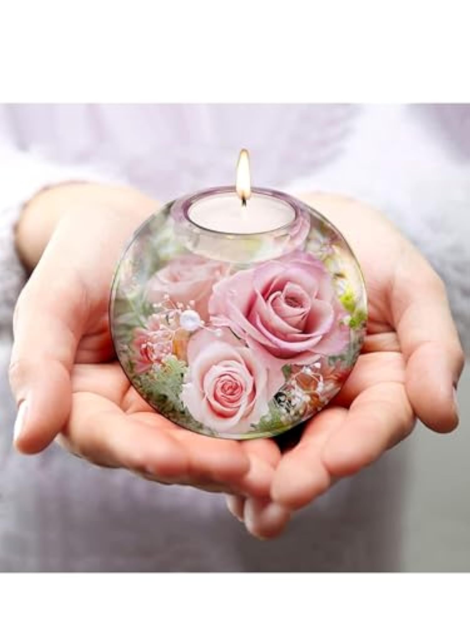 Silicone Mold 3 Inch Tealight Round Globe Design for DIY Crafts