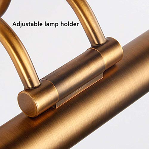 Aplique LED espejo baño bronce vintage ajustable 4000K 2