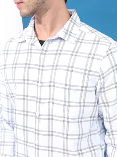 Image of Highlander Men's Slim Fit Check Shirt for Men | Check Shirt | Long Sleeves | Regular Collar | Shirts for Men