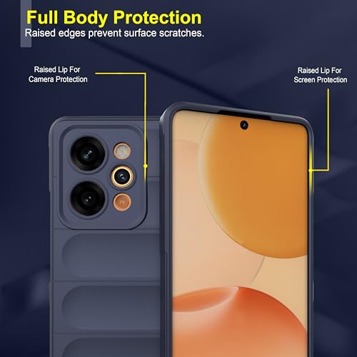 Image of Zapcase Back Case Cover for Realme P4 Power 5G | Compatible for Realme P4 Power 5G Back Cover | Liquid Silicon Magic Case with Camera Protection | Sapphire