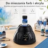 QWORK® Vortex mikser, mini mikser elektryczny 5200 obr./min, do szybkiego mieszania farb, farb akrylowych