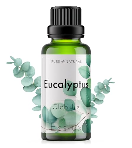 Image of Esslux Eucalyptus Essential Oil - Pure & Natural Nilgiri Oil for Cold, Cough & Congestion | 100% Therapeutic Grade Eucalyptus Oil for Aromatherapy, Diffuser & Air Freshening - 120ML