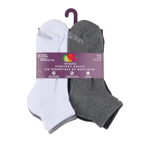 Fruit of the Loom Women's Everyday Basics Socks, Ankle - 8 Pack - Assorted | Multi Pack, All-Day Comfort With Stretch Fabric, Enhanced Support, And Secure Construction For Everyday Performance - image 3