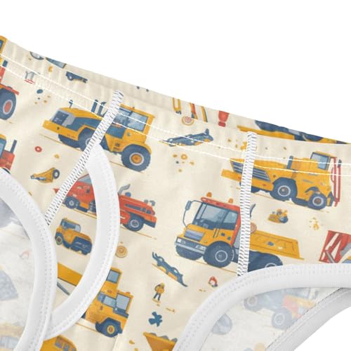 Construction Vehicles Dump Truck Grader Little Boys Cotton Kids Underwear Breathable Children Undies4