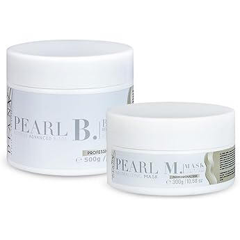 B-Tox for Hair and Hair Mask Small Set Hair Treatment with Addition of Amino Acids and B Vitamins Hair Regeneration Hair Care - Pearl 500 g + 300 g