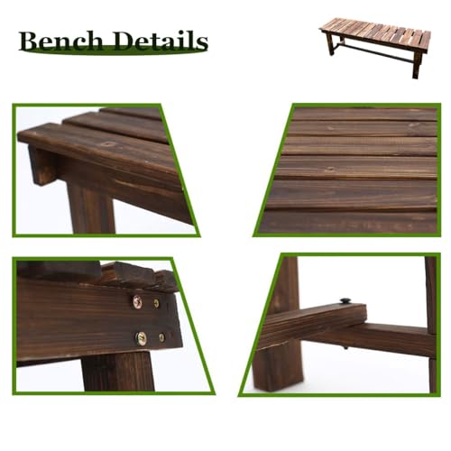 Banc d'extérieur robuste avec forte capacité de charge pour le jardin - 6