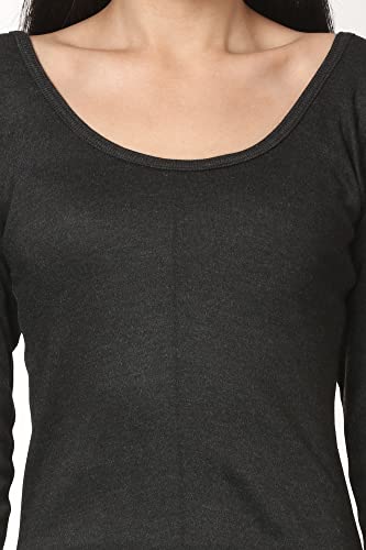 Image of Alfa Fleece Women's Scoop Neck Three Quarter Sleeves Thermal Top for Winter