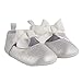 Stephan Baby Twinkle Toes Party Shoe-Style Foot Finders, Silver Metallic, Fits 6-12 Months