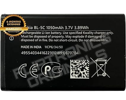 Image of BL5C BL-5C Battery for Nokia N72 Battery with 6 Month Warranty**** (U273)