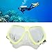 HEEPDD Diving Goggles, Swimming Goggles, Clear, Thickened Silicone Frame for Adult Snorkeling (Yellow)