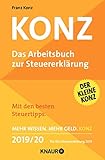  Konz: Das Arbeitsbuch zur Steuererklärung