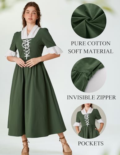 Robe de pionnier Scarlet Darkness réglable confortable avec poches intégrées - 2