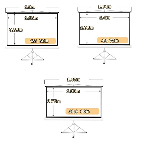 Pantalla Retráctil para Proyector 60in 4:3 miniatura 2