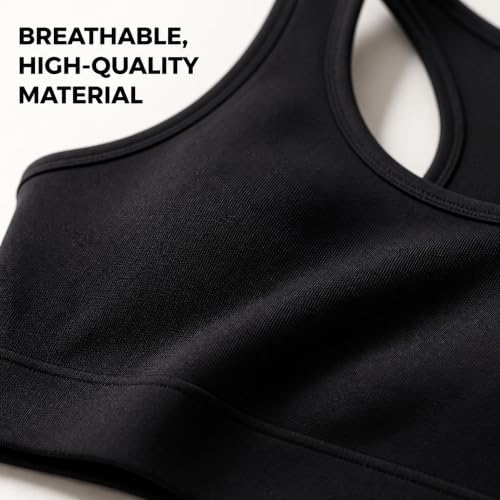 Image of Sports Bra for Women | Non-Padded High Support Gym, Yoga & Running Bra | Seamless Sweat-Wicking Polyester Workout Bra
