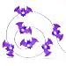 Halloween LED String Lights, Impress Life Bat / Batman Halloween Themed Copper Flexible Wire 10 ft Purple Bat 40 LEDs with Remote for Covered Outdoor, Cosplay Parties Home Bedroom Hall Decorations